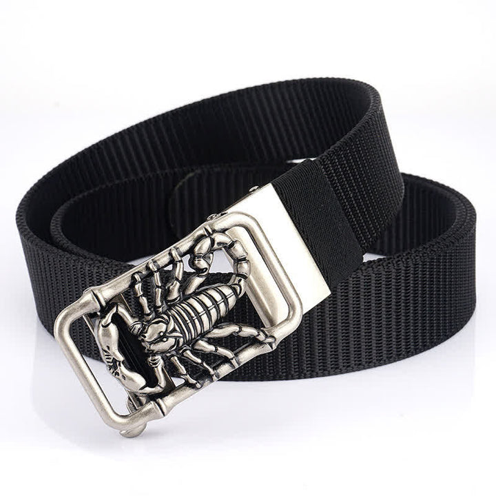 Cinturón de nailon sencillo King Scorpion para hombre