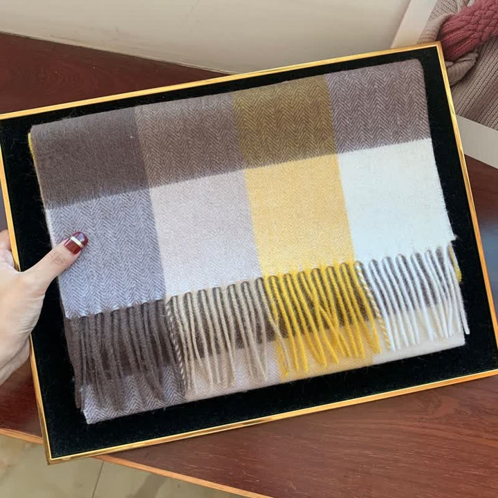 Bufanda unisex de cuadros grandes y cálidos de Lamb Edinburgh - #30 - image 49