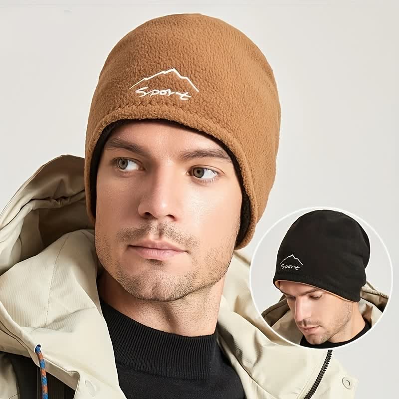 Gorro polar reversible, cálido y resistente al viento