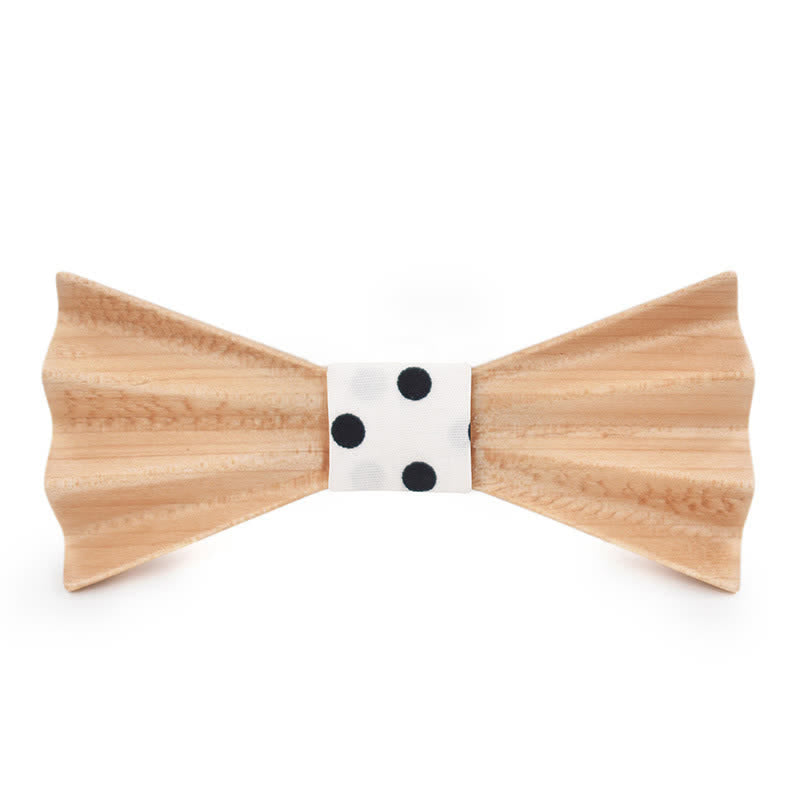Pajarita de madera plegada en 3D con diseño estéreo Burlywood para hombre