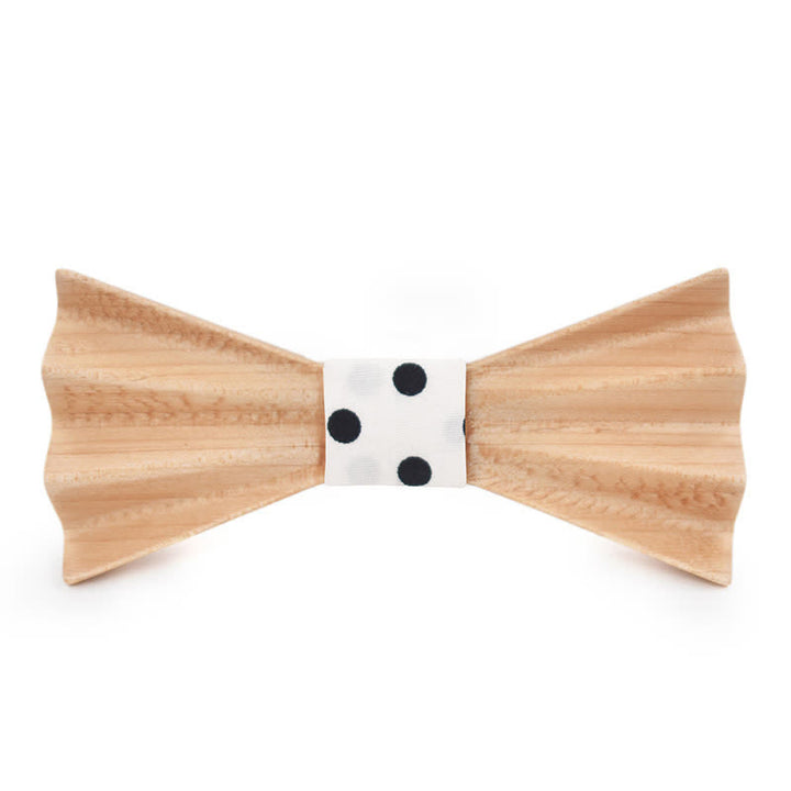 Pajarita de madera plegada en 3D con diseño estéreo Burlywood para hombre