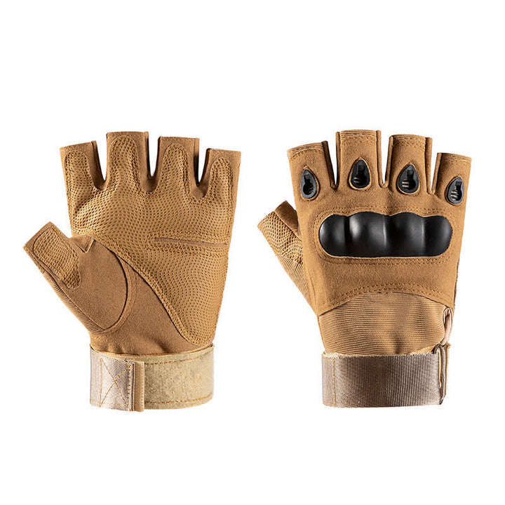 Guantes tácticos antideslizantes con protección para los dedos