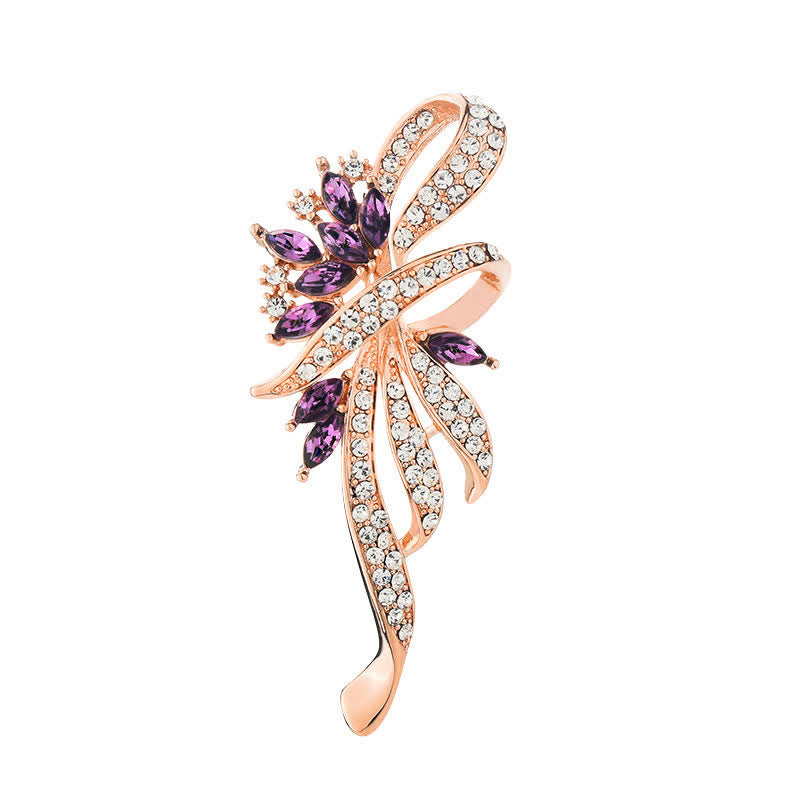 Broche encantador de flor de Bauhinia para mujer