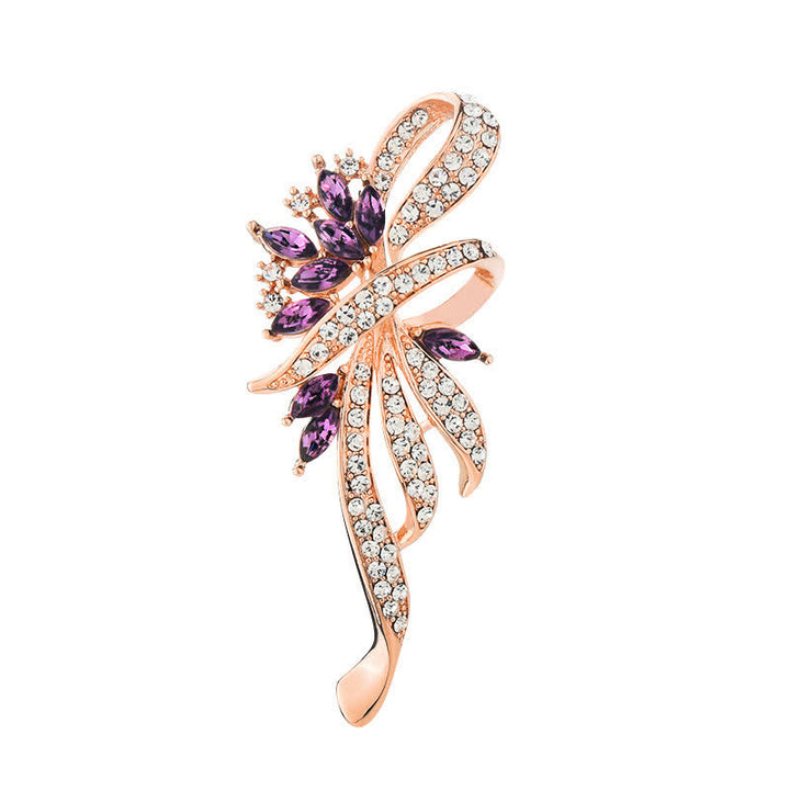 Broche encantador de flor de Bauhinia para mujer