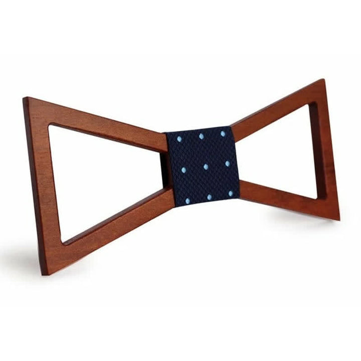 Pajarita clásica de madera con marco para hombre