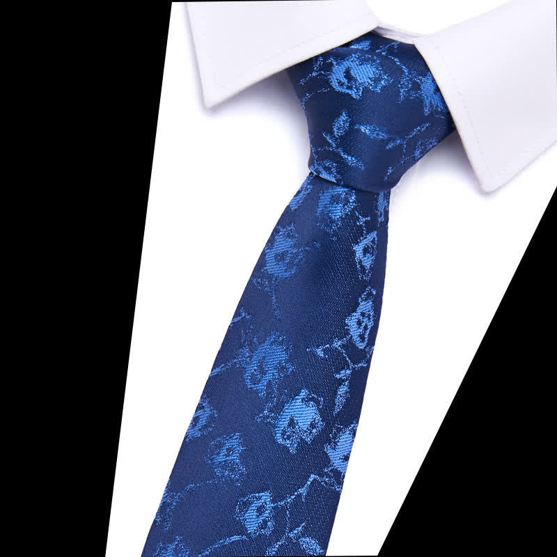 Corbata floral con hojas botánicas para hombre