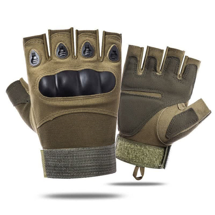 Guantes tácticos antideslizantes con protección para los dedos