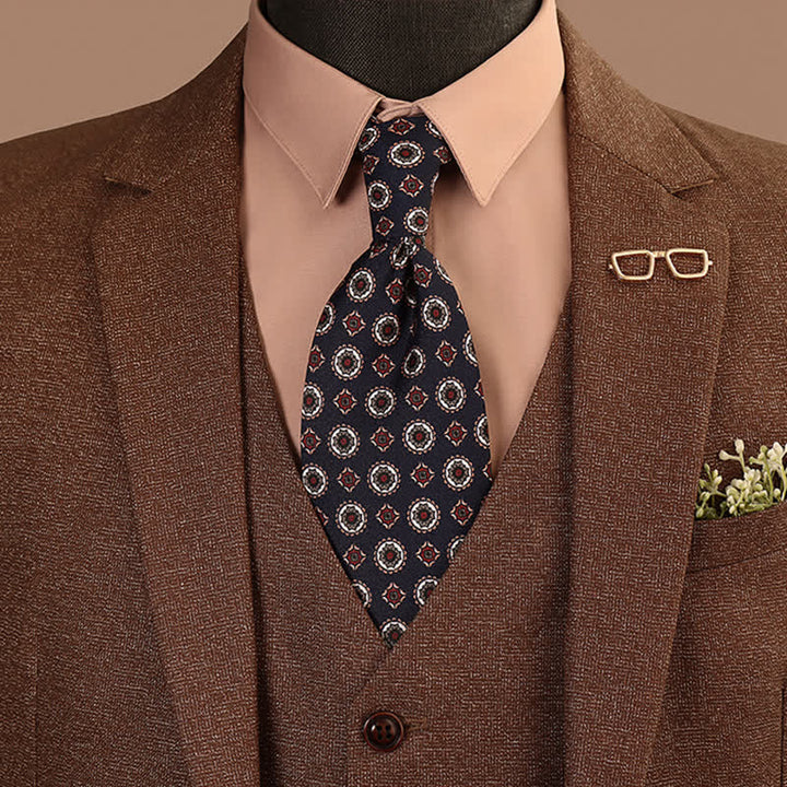Corbata para hombre con motivos geométricos retro-pop