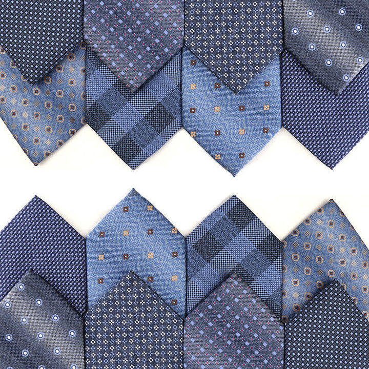 Corbata de mezclilla azul elegante para hombre