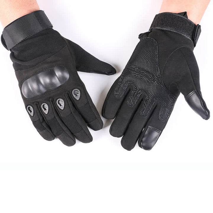 Guantes tácticos con forro polar grueso para montar en motocicleta