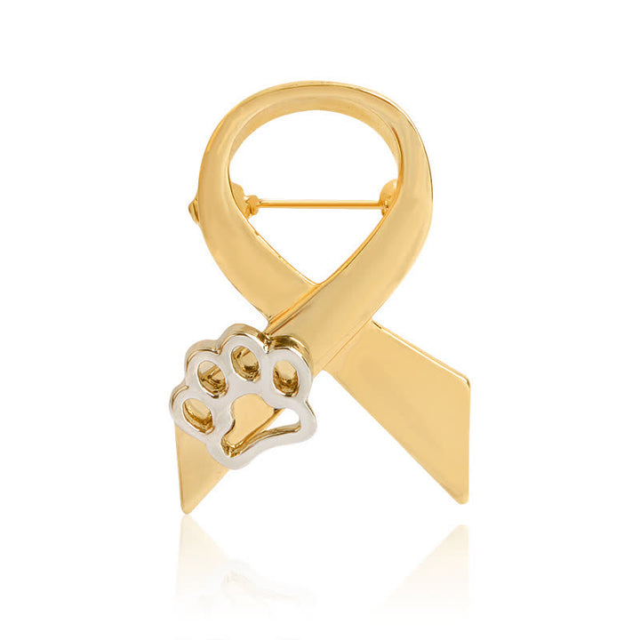 Broche de cinta con forma de pata de cachorro para mujer