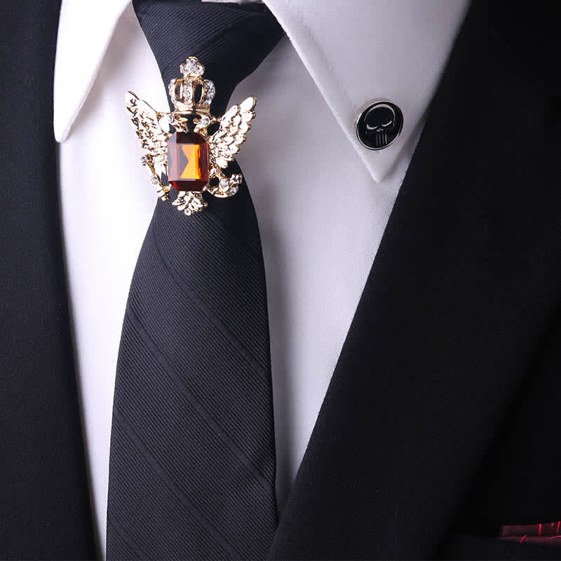 Corbata con hebilla estilo retro real para hombre