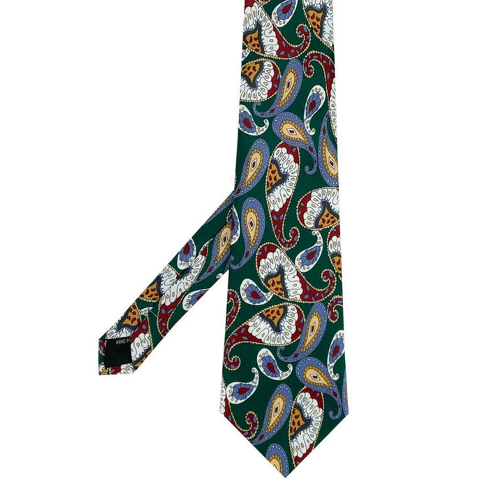 Corbata con estampado geométrico abstracto místico para hombre
