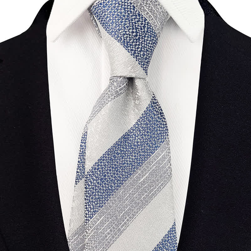 Corbata ancha de rayas Múltiples para hombre