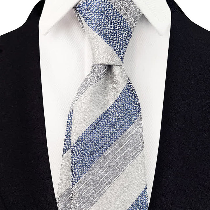 Corbata ancha de rayas Múltiples para hombre