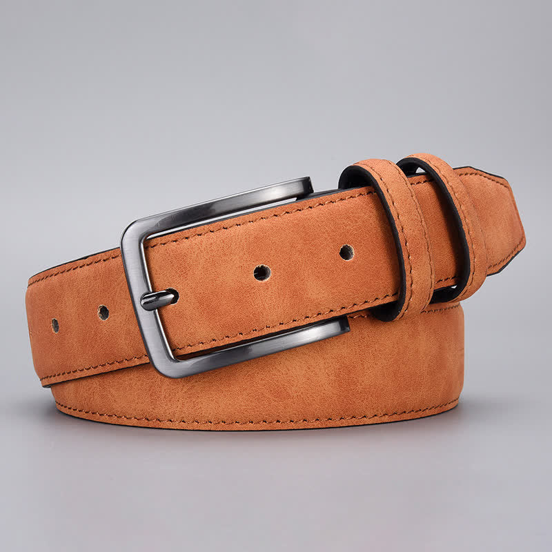 Cinturón de cuero PU mate resistente para hombre