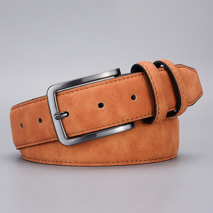 Cinturón de cuero PU mate resistente para hombre