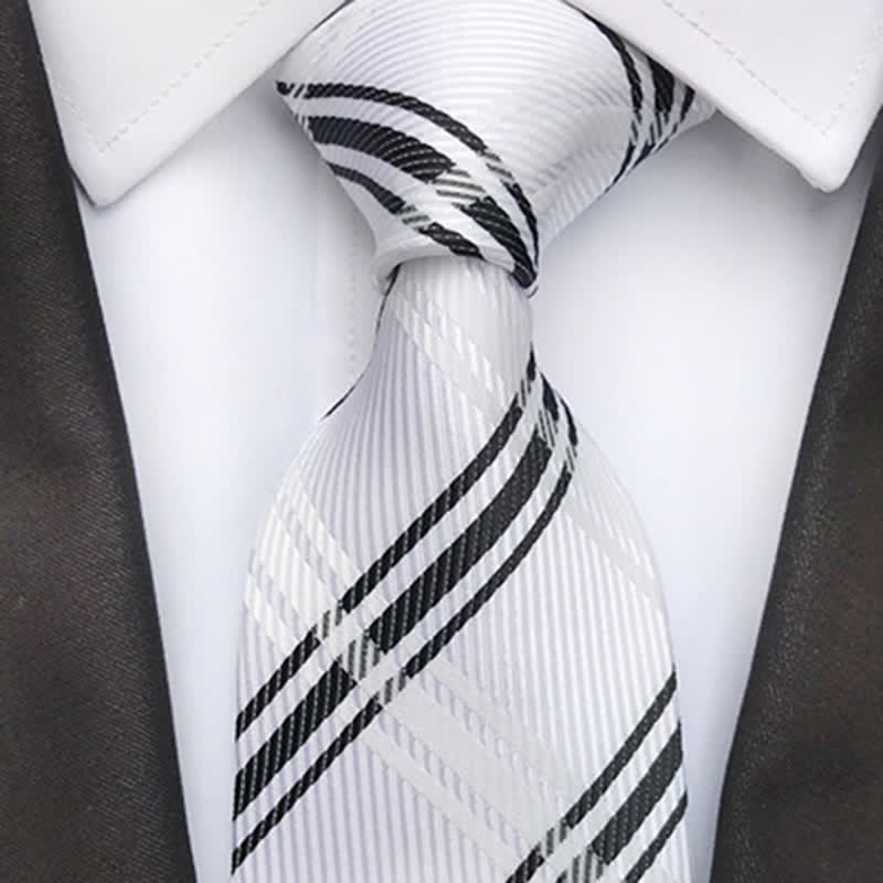 Corbata clasica escocesa a cuadros para hombre 