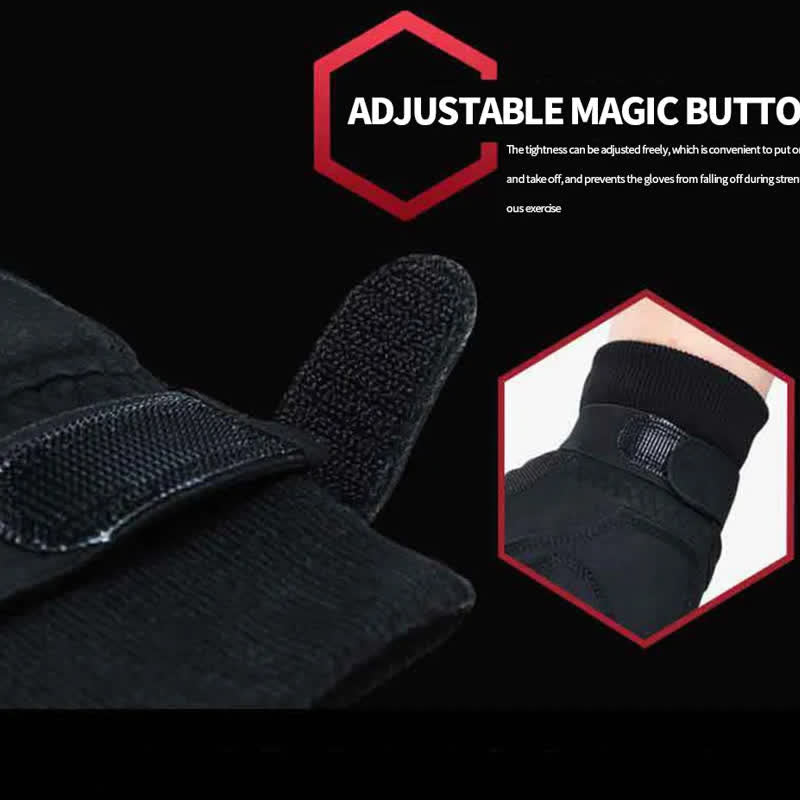 Guantes tácticos negros de dedos completos para actividades al aire libre y montañismo