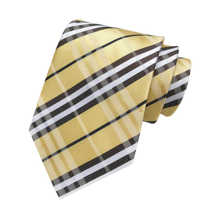 Corbata clasica escocesa a cuadros para hombre 
