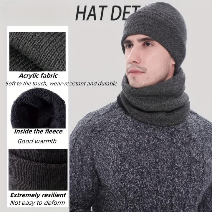 Juego de 3 gorros, bufandas y guantes para pantalla táctil