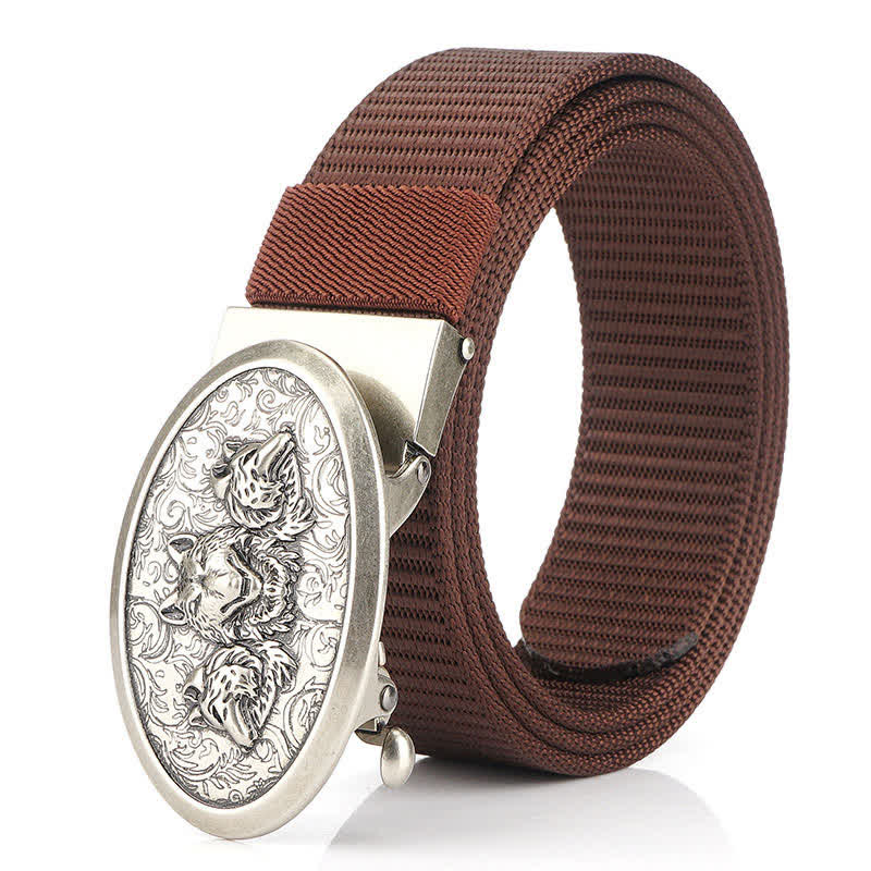 Cinturón de nailon sencillo Hungry Wolves para hombre