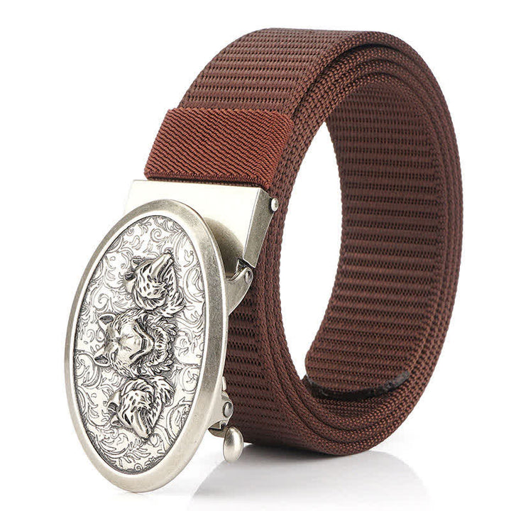 Cinturón de nailon sencillo Hungry Wolves para hombre