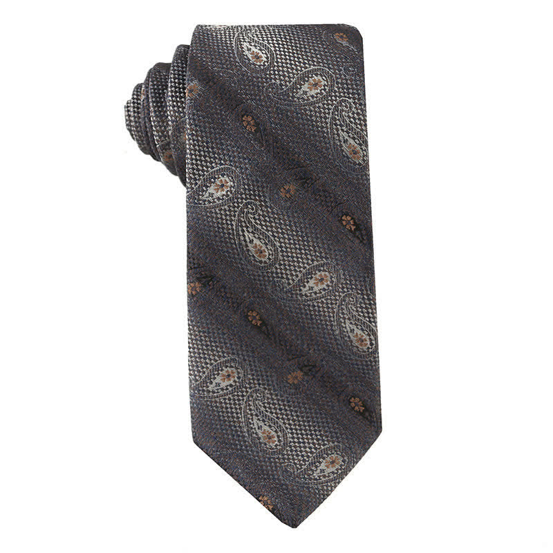 Corbata retro marrón para hombre