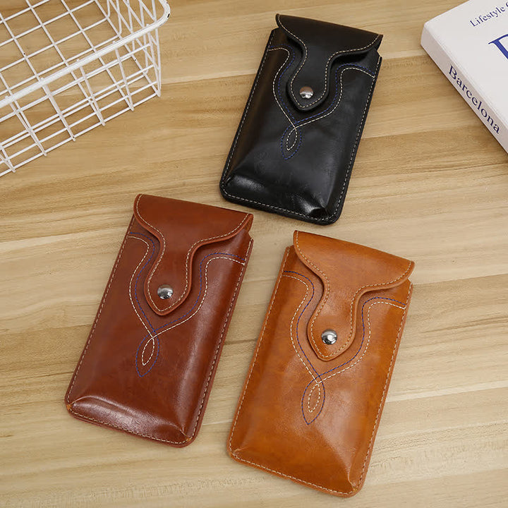 Funda para teléfono con clip para cinturón para colgar en posición vertical