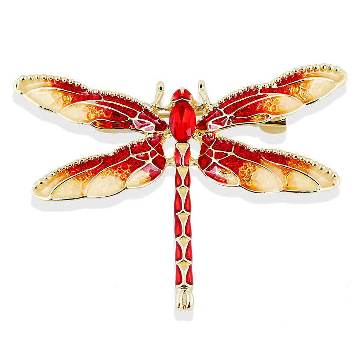 Broche de libélula esmaltado muy bonito para mujer