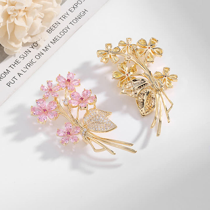 Broche de ramo con temperamento para mujer