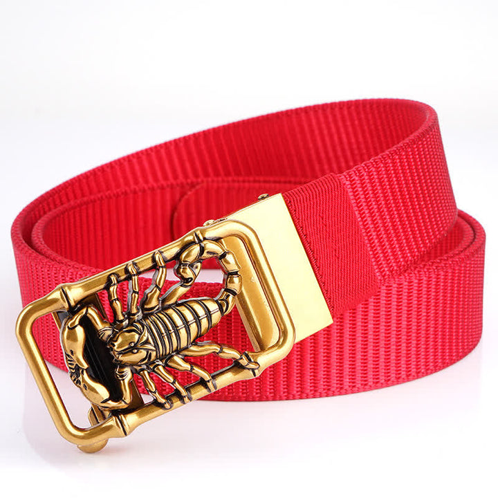 Cinturón de nailon sencillo King Scorpion para hombre
