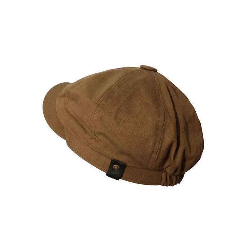 Gorra de boina octogonal de algodón británico Newsboy