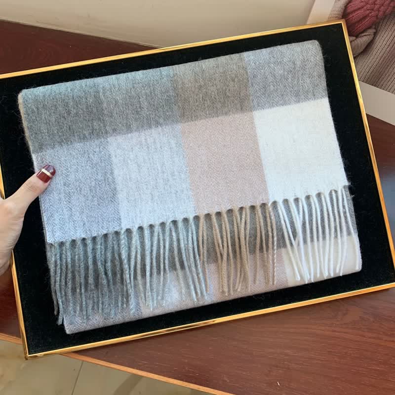 Bufanda unisex de cuadros grandes y cálidos de Lamb Edinburgh - #29 - image 48