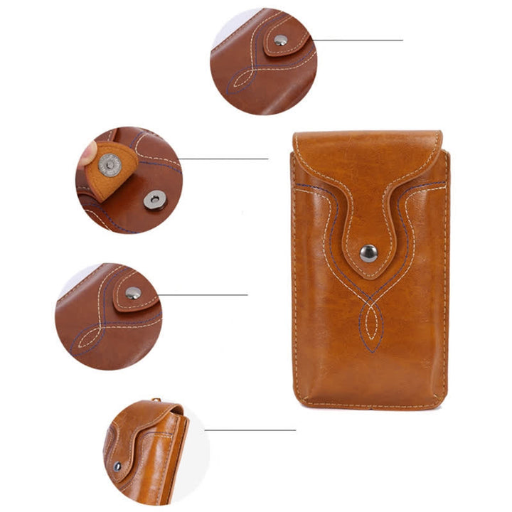 Funda para teléfono con clip para cinturón para colgar en posición vertical