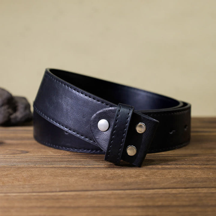 Cinturón de cuero con cuchillo plegable oculto de dragón de pico afilado para hombre