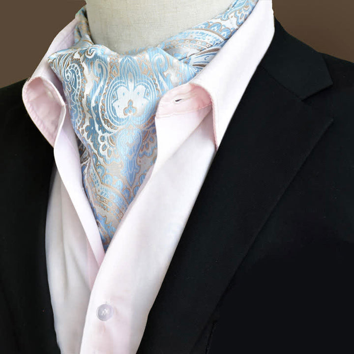Corbata de cachemira con estampado floral para caballeros de SkyBlue Leisure Prom