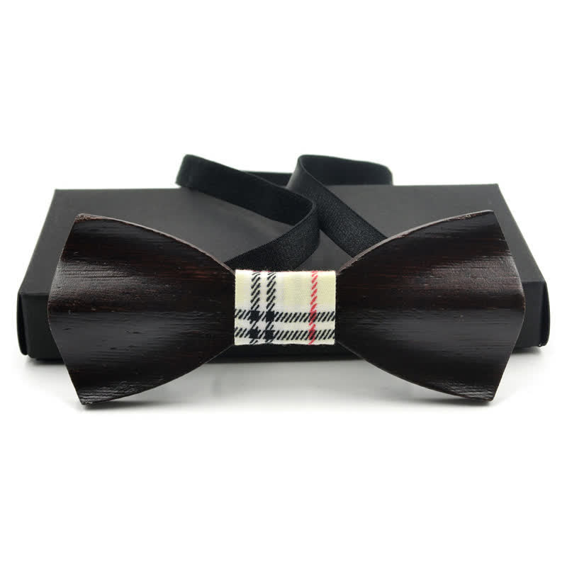 Pajarita de madera curvada en 3D elegante para hombre