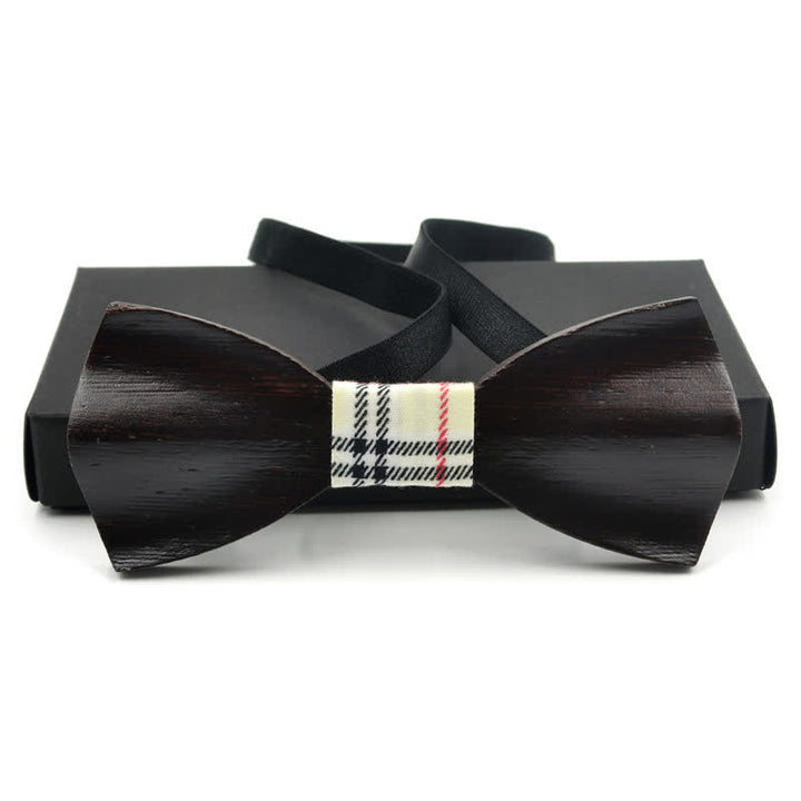 Pajarita de madera curvada en 3D elegante para hombre