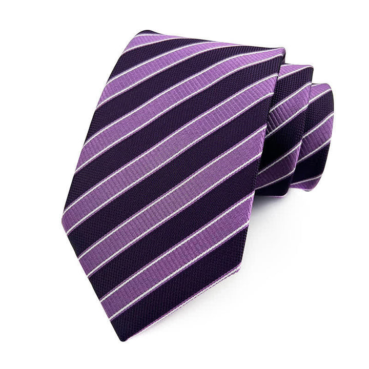 Corbata de rayas urbanas de estilo preppy para hombre