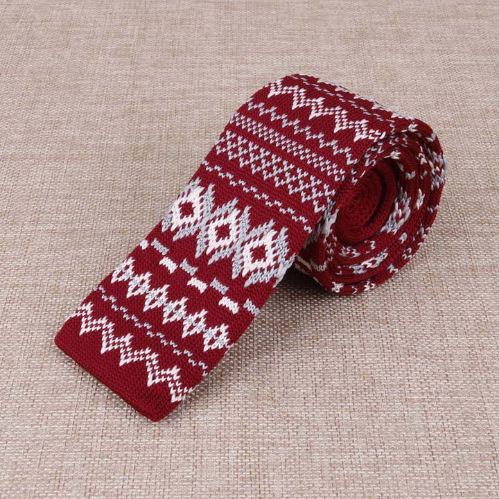 Corbata de punto fino exótica para hombre