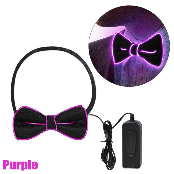 Pajarita luminosa con luz LED para hombre