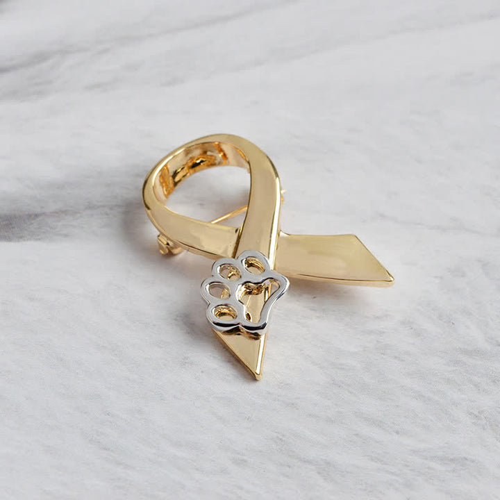 Broche de cinta con forma de pata de cachorro para mujer