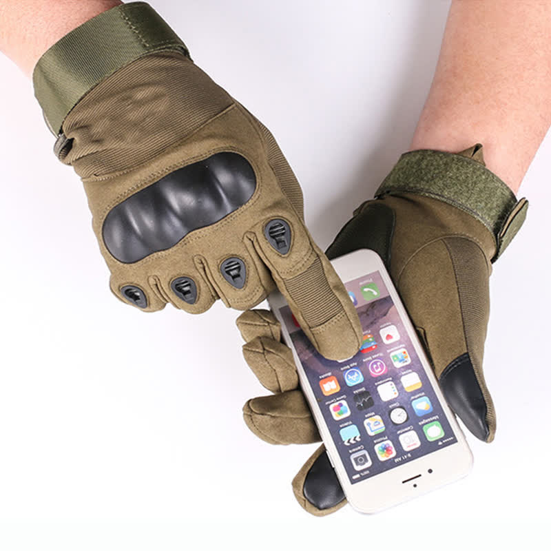 Guantes tácticos con forro polar grueso para montar en motocicleta