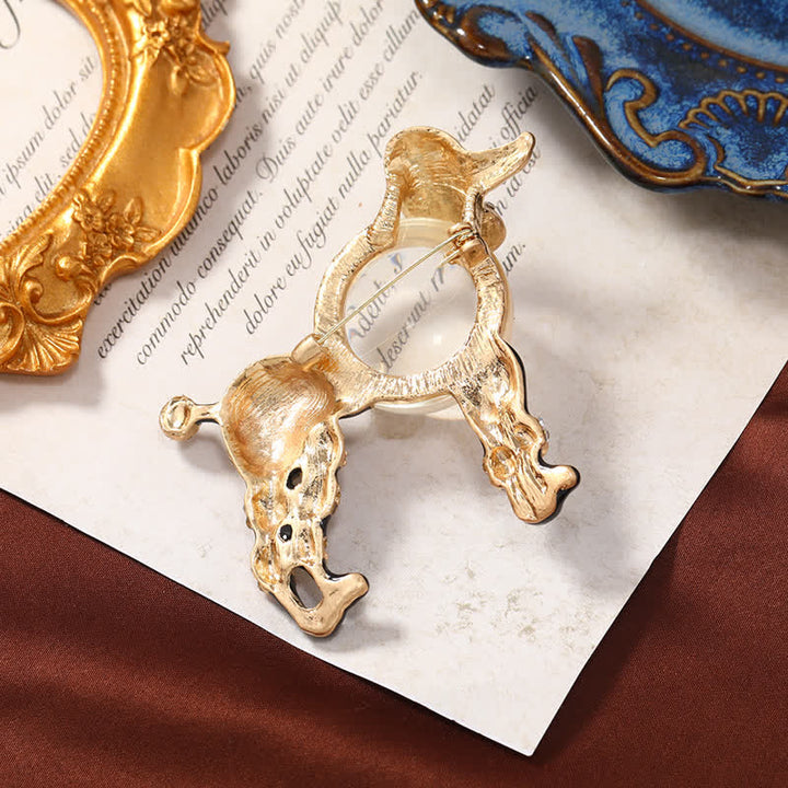 Broche creativo de caniche Jelly Belly para mujer