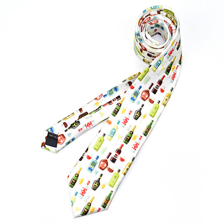 Corbata estampada divertida y creativa para hombre. 