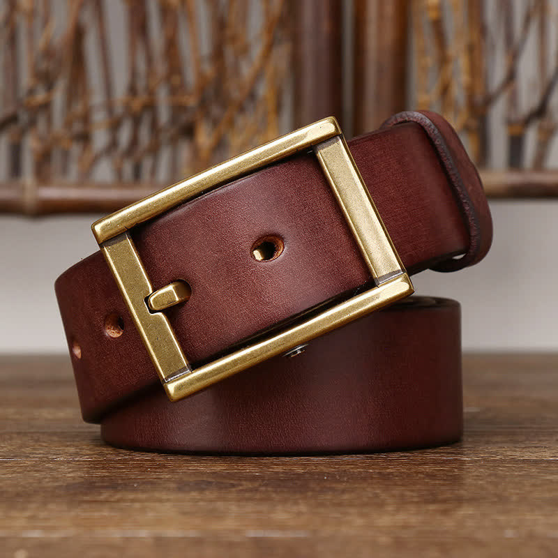 Cinturón de cuero Tough Guy con detalle de tachuelas para hombre