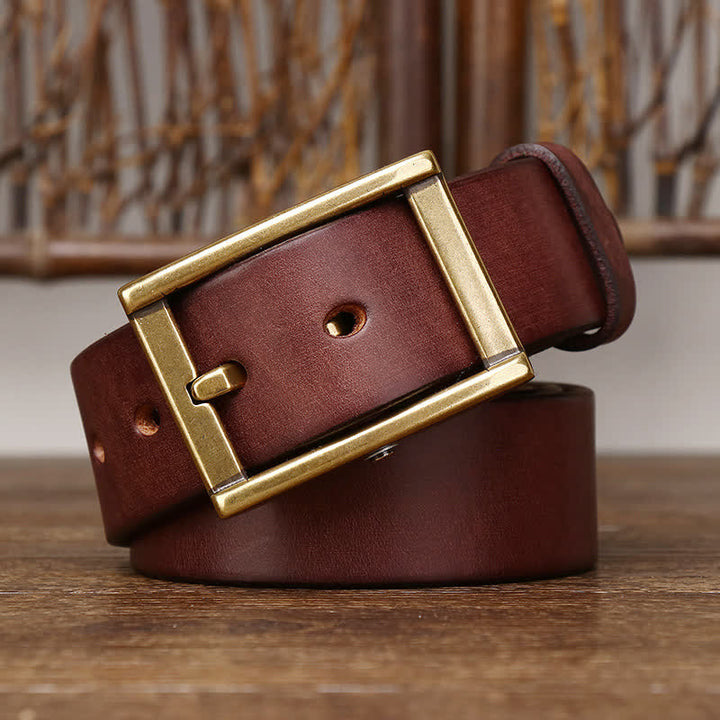 Cinturón de cuero Tough Guy con detalle de tachuelas para hombre