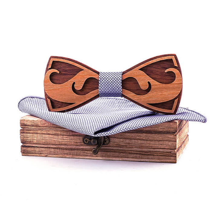 Juego de 2 pajaritas de madera para tallar barbas de hombre
