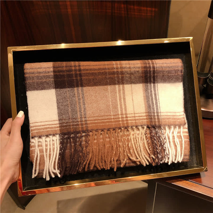 Bufanda unisex de cuadros grandes y cálidos de Lamb Edinburgh - #3 - image 9